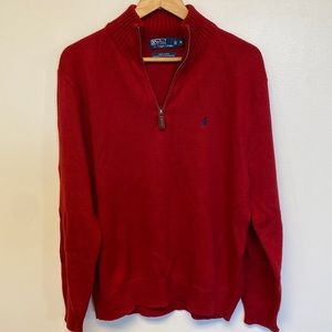 Polo by Ralph Lauren, size M, red mens sweater.